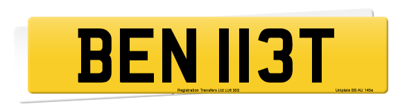 Registration number BEN 113T